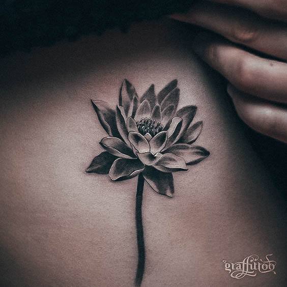 Stylish Womens Lily Tattoo