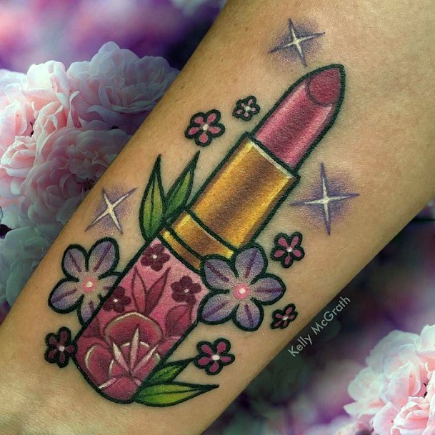 Stylish Womens Lipstick Tattoo