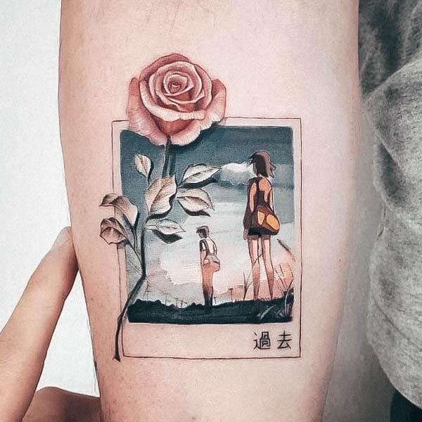 Stylish Womens Memorial Tattoo