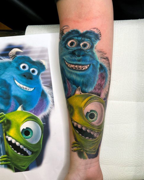 Stylish Womens Monsters Inc Tattoo