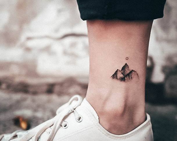 Stylish Womens Mountain Tattoo