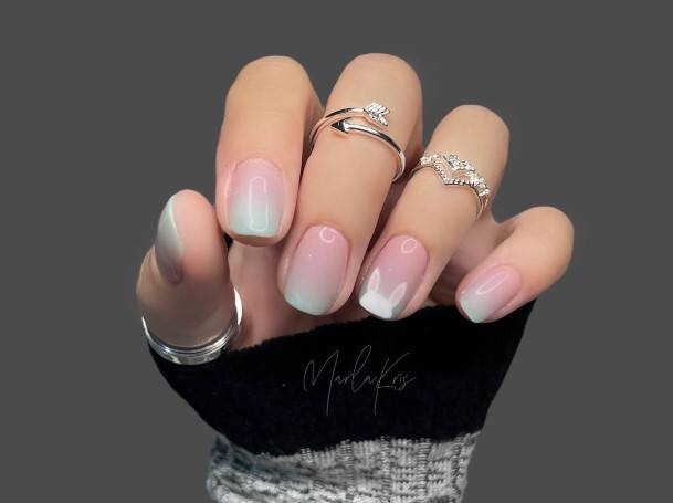 Stylish Womens Ombre Nail