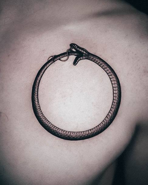 Stylish Womens Ouroboros Tattoo