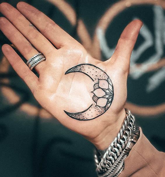 Stylish Womens Palm Tattoo