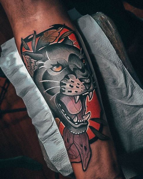 Stylish Womens Panther Tattoo