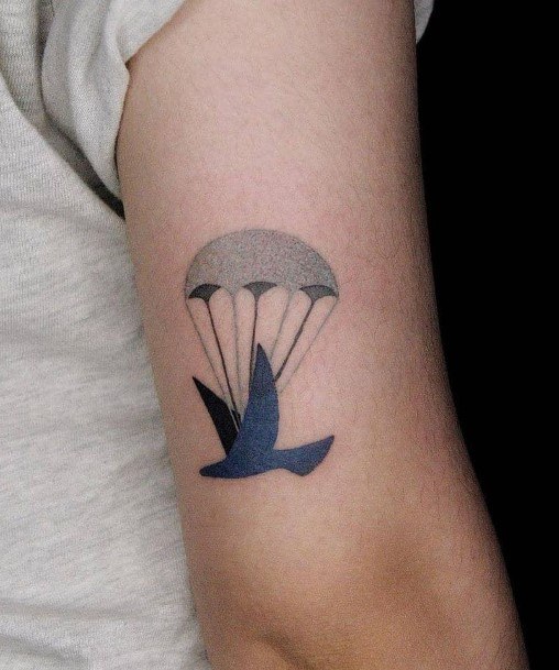 Stylish Womens Parachute Skydiving Tattoo