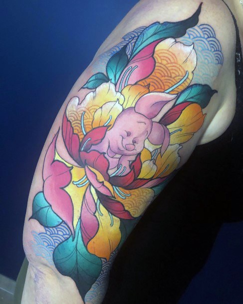 Stylish Womens Piglet Tattoo