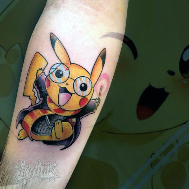 Stylish Womens Pikachu Tattoo