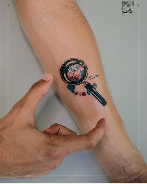 Stylish Womens Pluto Tattoo