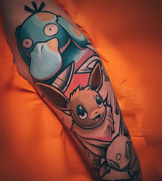 Stylish Womens Pokemon Tattoo