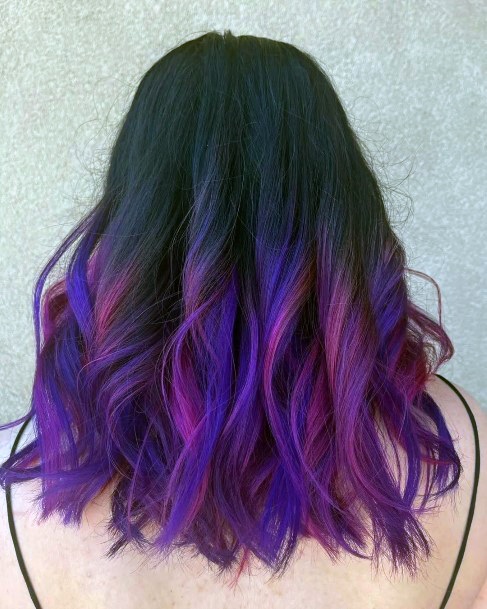 Stylish Womens Purple Ombre Hairstyles