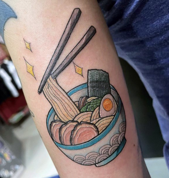 Stylish Womens Ramen Tattoo