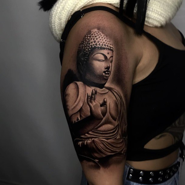 Stylish Womens Religious Tattoo