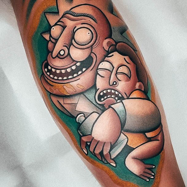 Stylish Womens Rick And Morty Tattoo