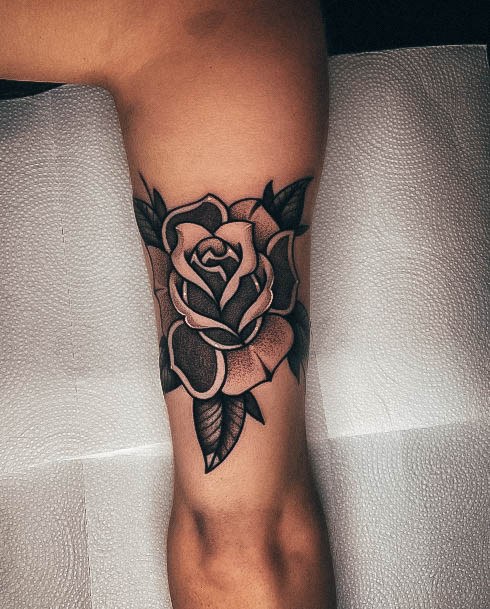 Stylish Womens Rose Forearm Tattoo