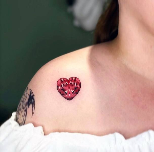 Stylish Womens Ruby Tattoo