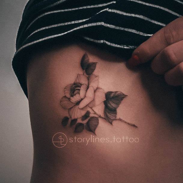 Stylish Womens Side Boob Tattoo