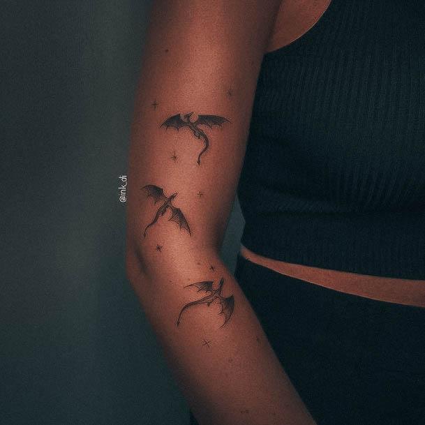 Stylish Womens Small Arm Tattoo