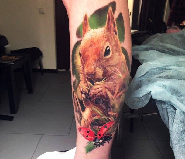 Stylish Womens Squirrel Tattoo