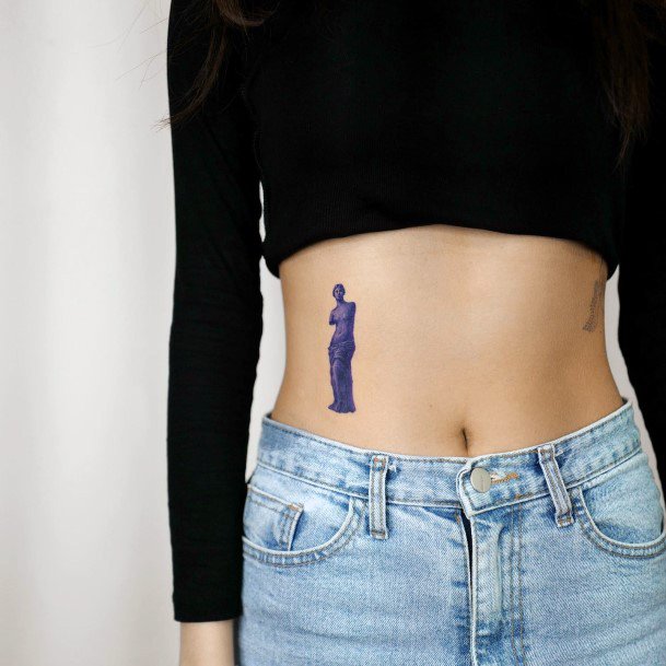 Stylish Womens Statue Tattoo