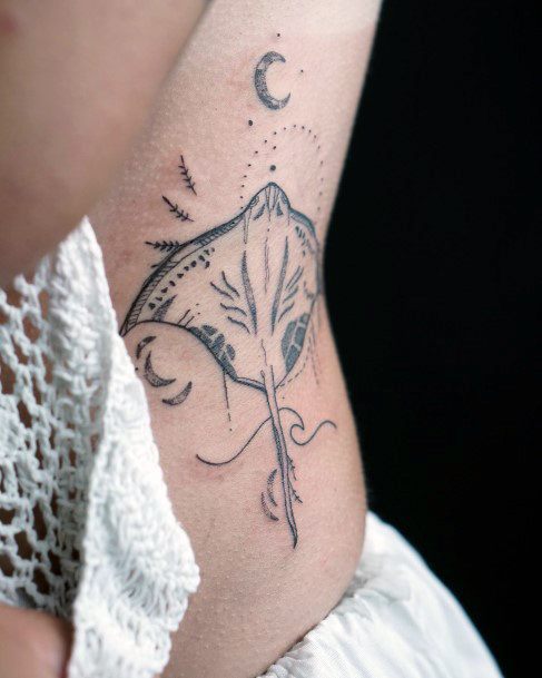 Stylish Womens Stingray Tattoo