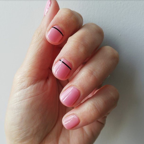 Stylish Womens Striped Nail