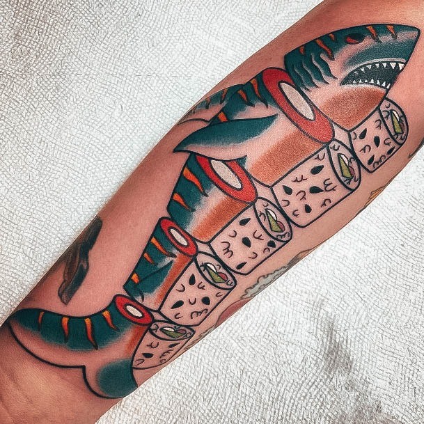 Stylish Womens Sushi Tattoo