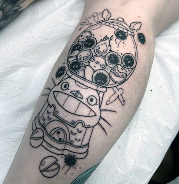 Stylish Womens Susuwatari Tattoo