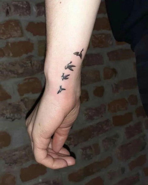 Stylish Womens Swallow Tattoo