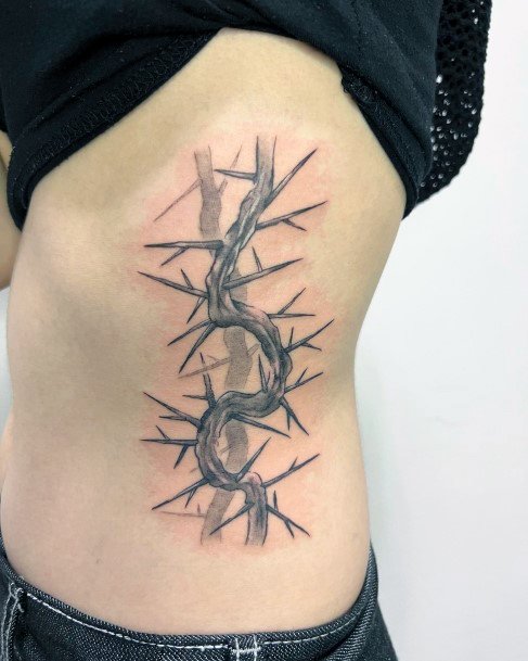 Stylish Womens Thorns Tattoo