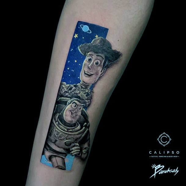 Stylish Womens Toy Story Tattoo