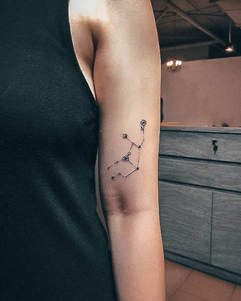 Stylish Womens Virgo Tattoo