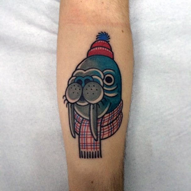 Stylish Womens Walrus Tattoo