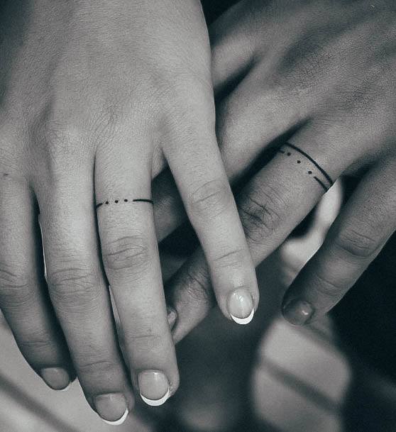 Stylish Womens Wedding Ring Tattoo