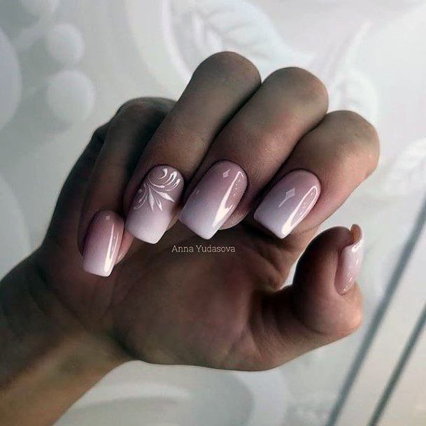 Stylish Womens White Dress Nail