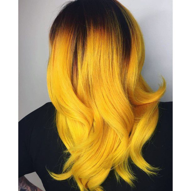 Stylish Womens Yellow Ombre Hairstyles