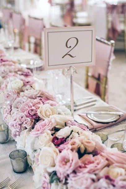 Subtle Pink Wedding Flowers