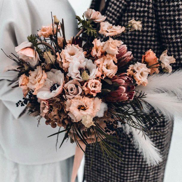 Subtle Winter Wedding Flowers