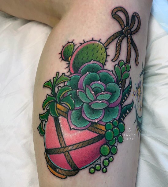 Succulent Tattoos Feminine Ideas