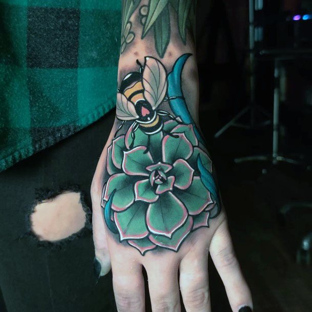 Succulent Womens Tattoo Ideas