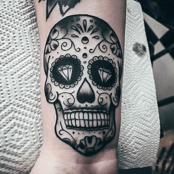 Sugar Skull Female Tattoo Designs