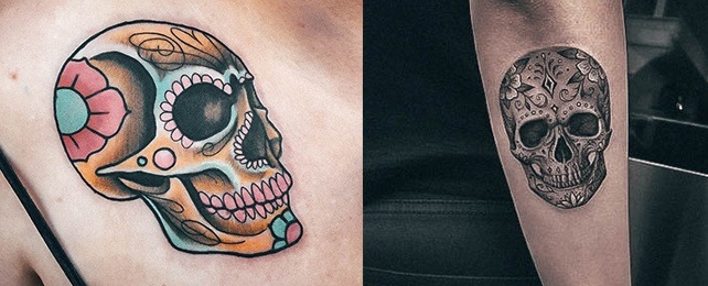 wip day of the dead girl sugar skull tattoo by tatugrim on DeviantArt