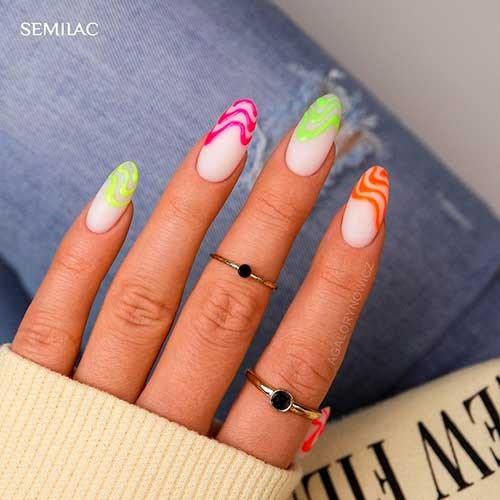 Summer Matte Womens Feminine Summer Matte Nails