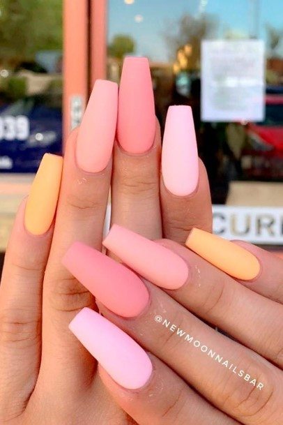 Summer Matte Womens Nails