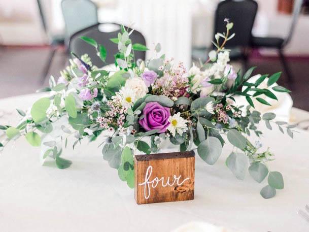 Summer Wedding Flowers On Table