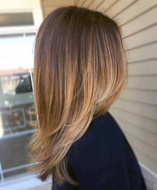 Sun Tipped Sleek Hairstyle For Women