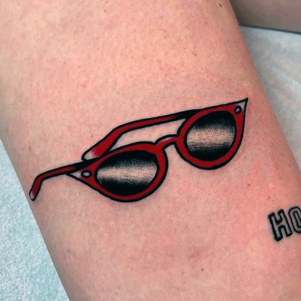 Sunglasses Girls Tattoo Ideas