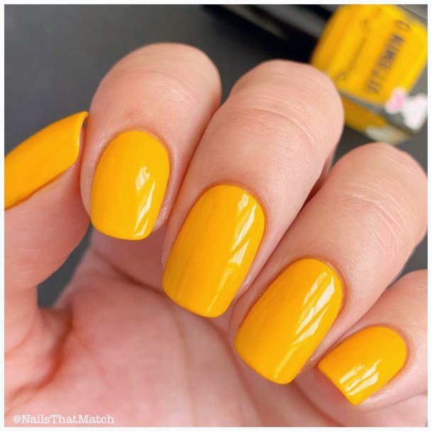 Sunny Yellow November Nails