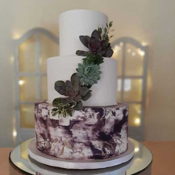 Super Purple Wedding Cake