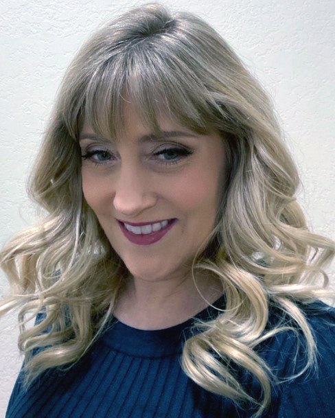 Sweet Blonde Curls With Bangs Youthful Hairstyles Over 50